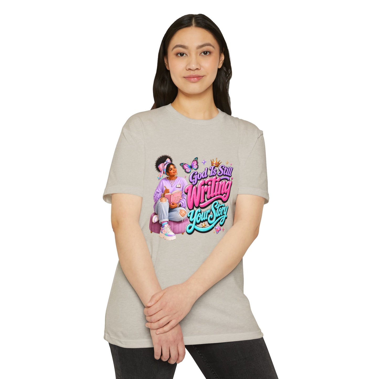 Inspirational T-Shirt — "God Is Still Writing Your Story" Inspirational Faith Graphic Tee