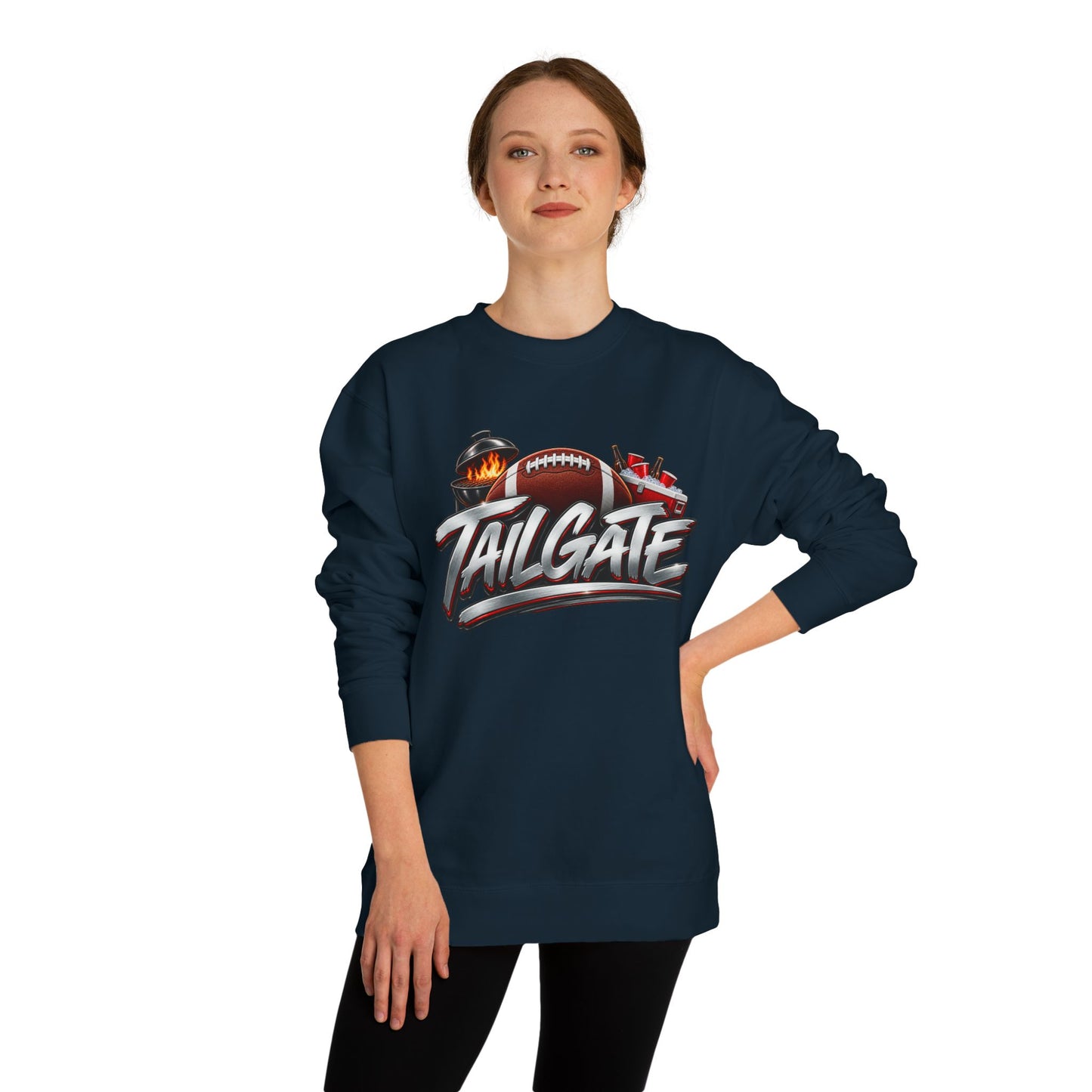 Tailgate Crewneck Sweatshirt — Football Grill & Game Day Pullover