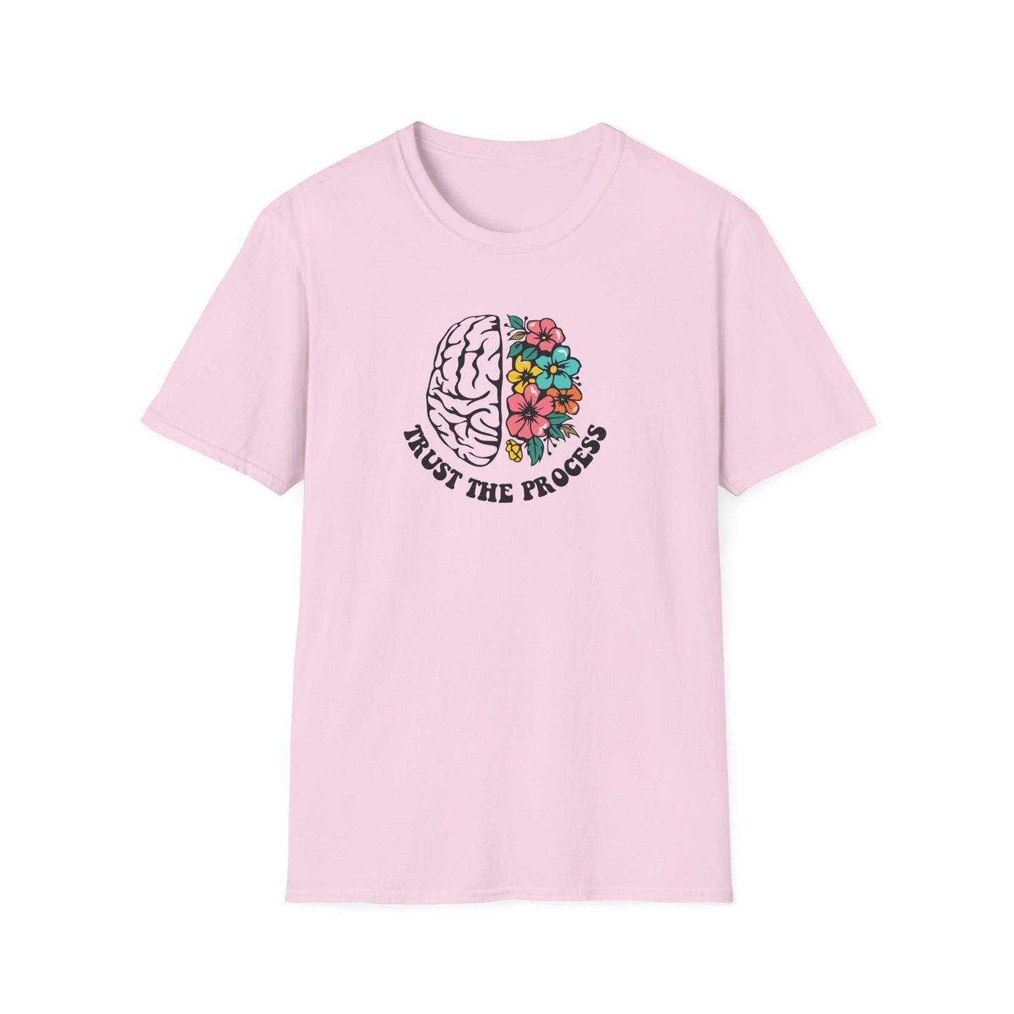 Trust the Process Brain & Flowers T-Shirt