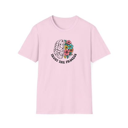 Trust the Process Brain & Flowers T-Shirt
