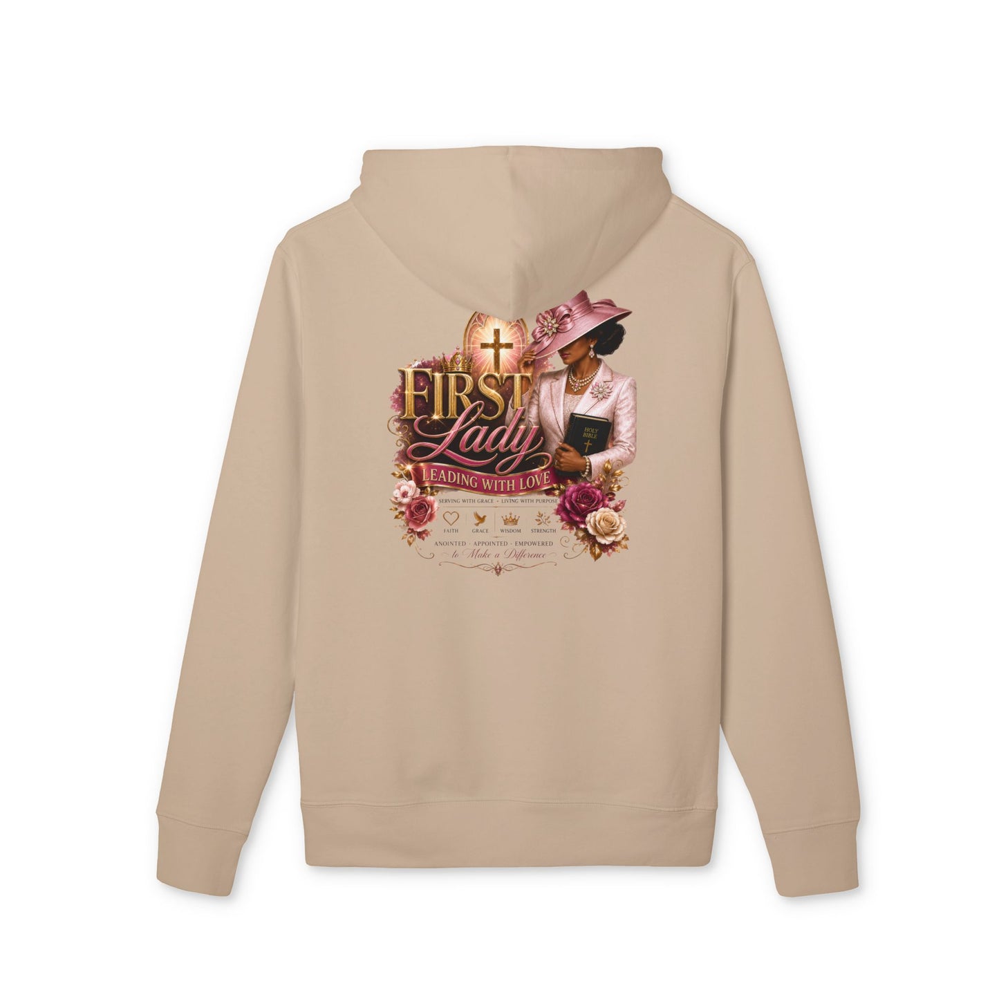 First Lady Church Hoodie – Elegant Faith-Based Women's Pullover