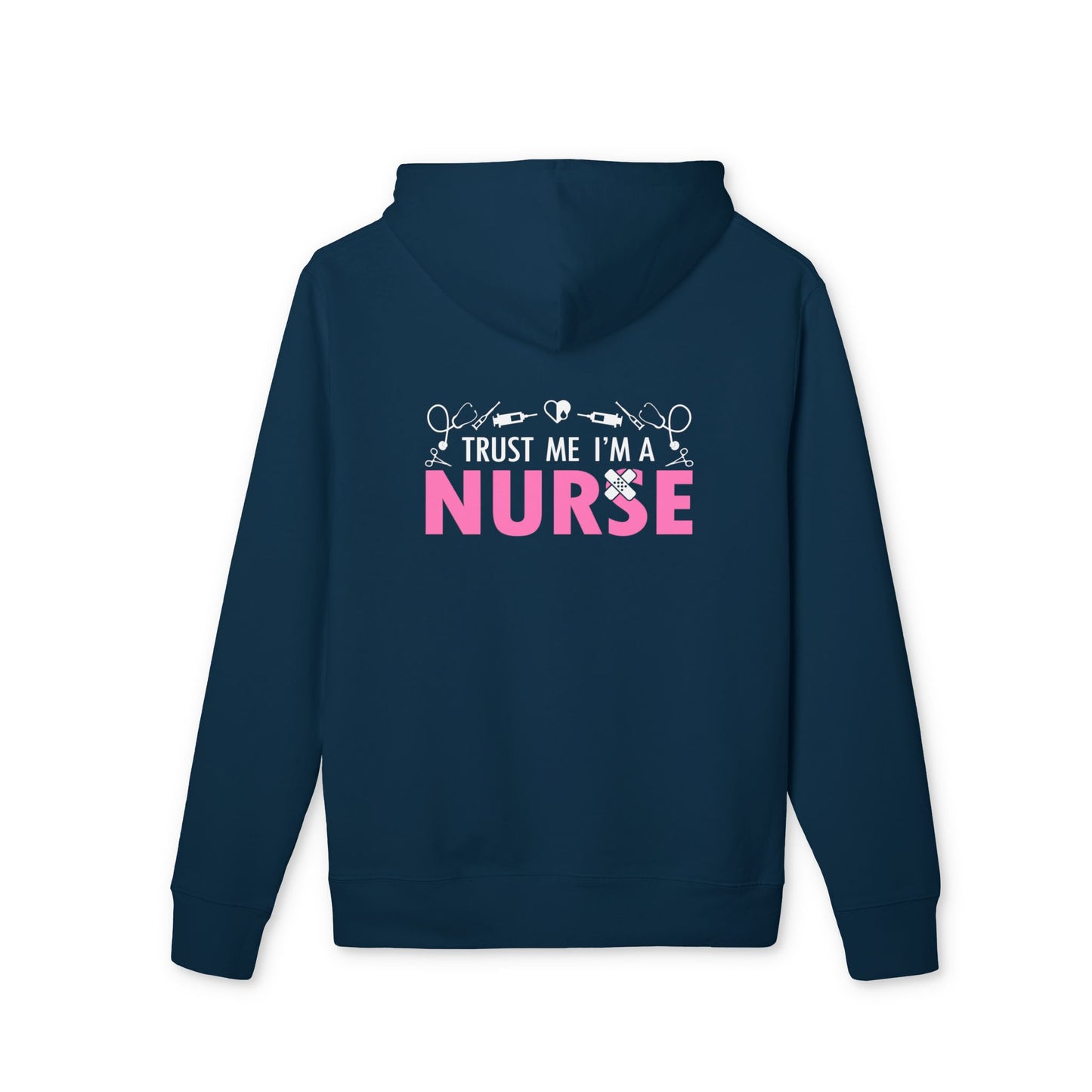 Nurse Pink Logo Hoodie — Cozy Medical Sweatshirt for Nurses