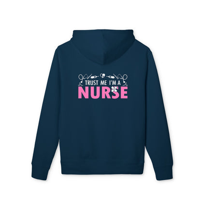 Nurse Pink Logo Hoodie — Cozy Medical Sweatshirt for Nurses