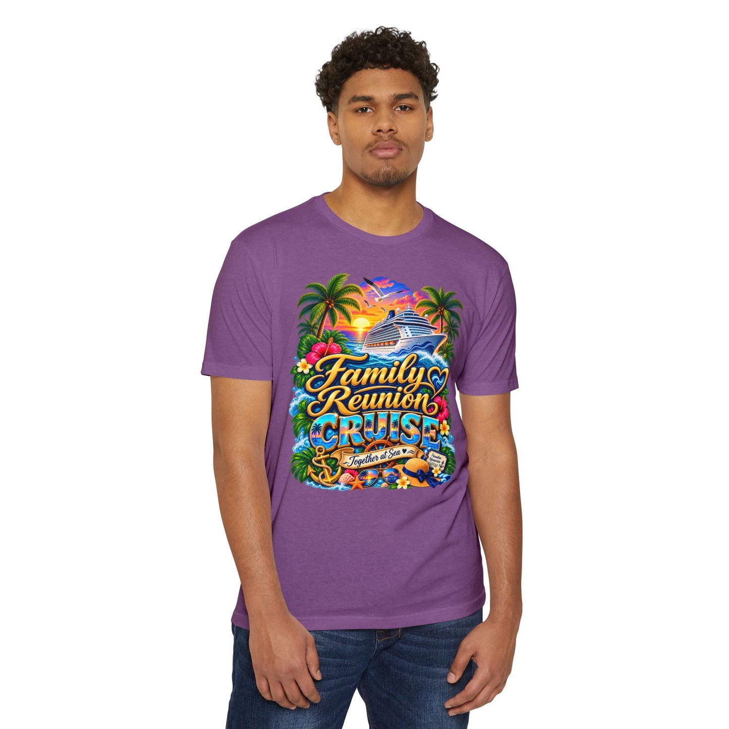 Family Reunion Cruise T-Shirt — Tropical Cruise Crew Tee