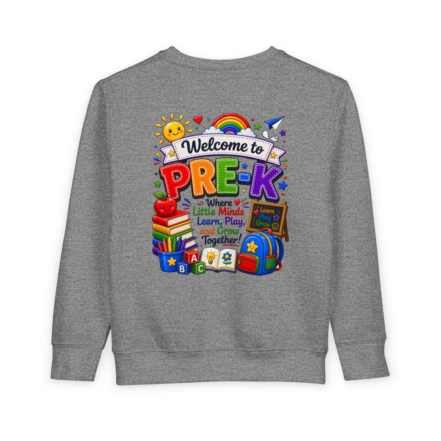 Welcome to Pre-K Toddler Sweatshirt – Colorful Back-to-School Pre-K Kids Crewneck