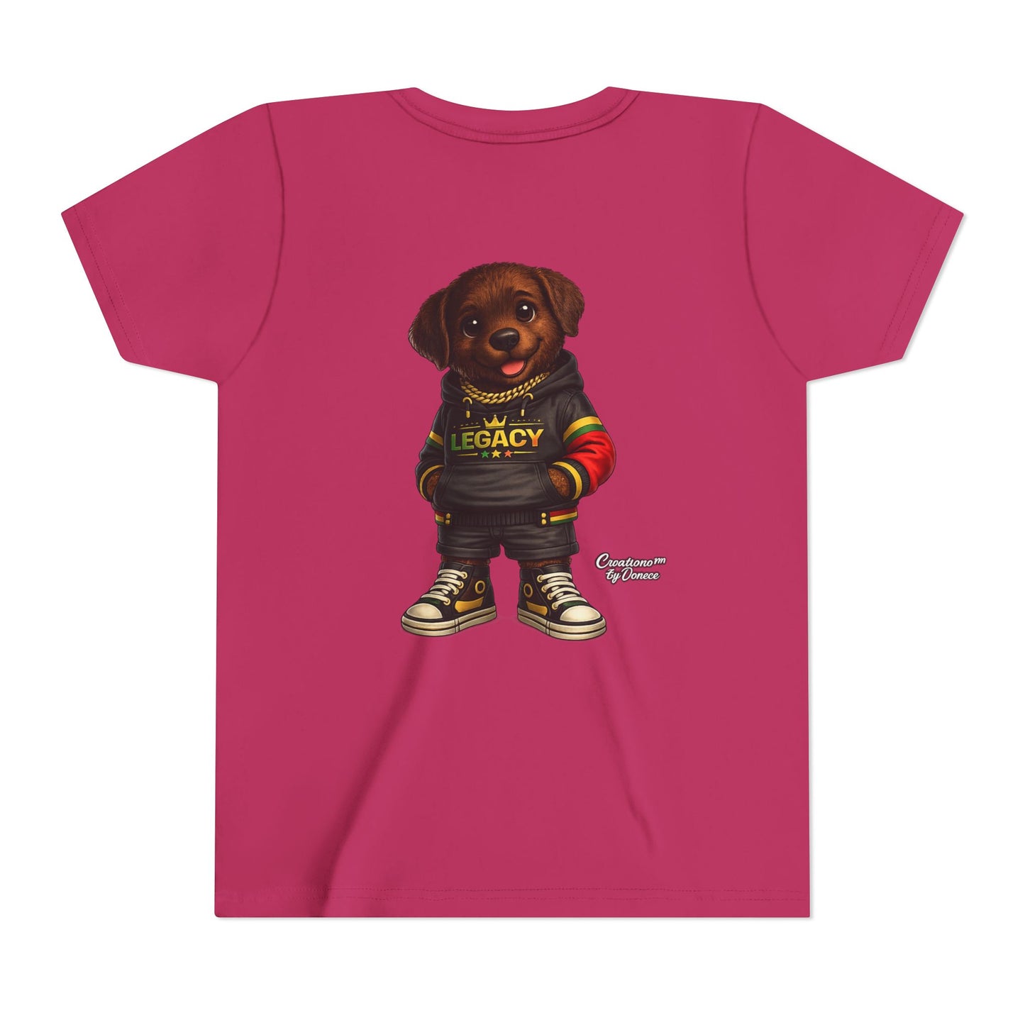 Youth Tee — Cute Rottweiler Puppy in 'Legacy' Hoodie Kids T‑Shirt