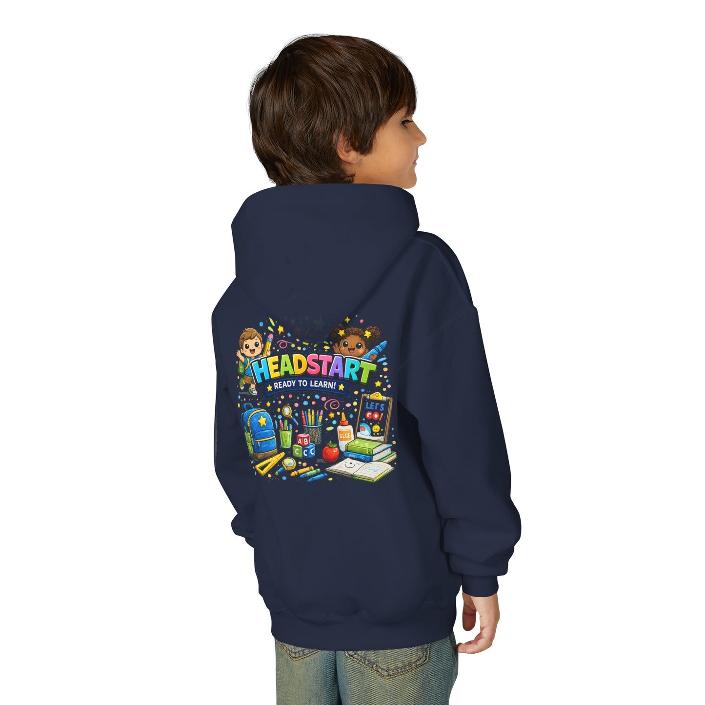 Head Start Kids Hoodie – 'Ready to Learn' Back-to-School Youth Sweatshirt