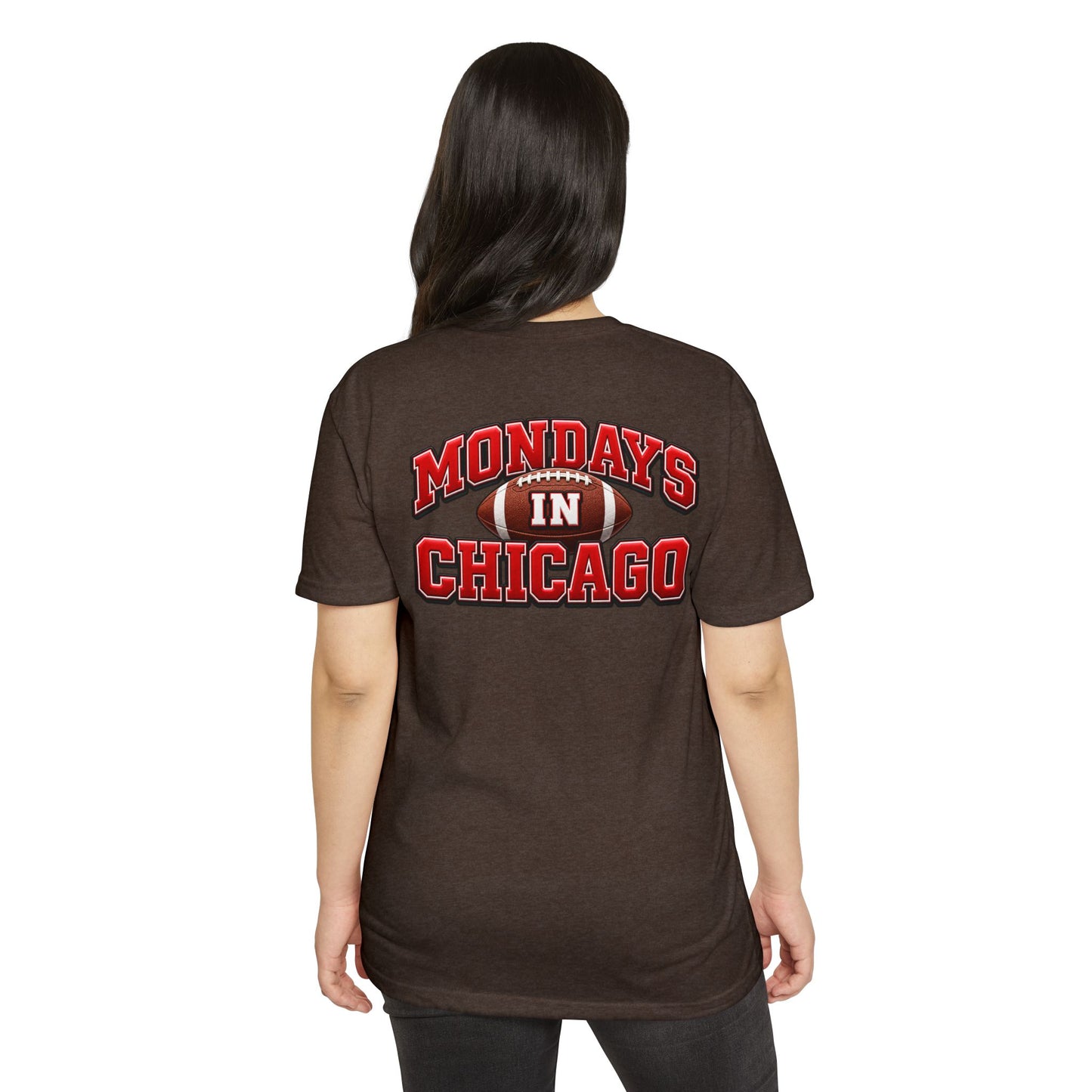 Mondays in Chicago Football T-Shirt