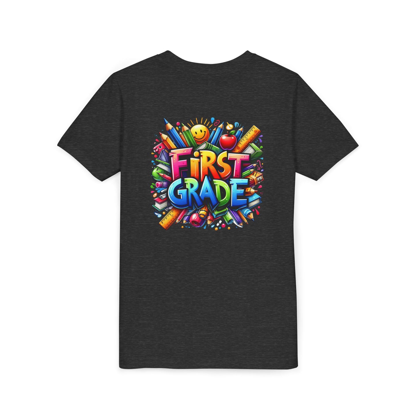 First Grade Kids Tee — Colorful Back-to-School Shirt for Boys & Girls