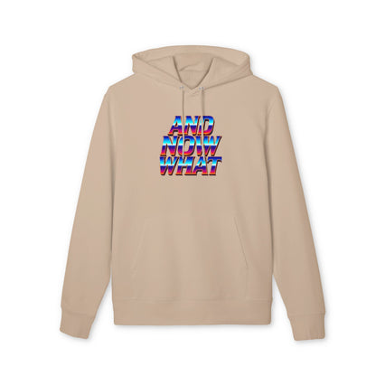 And Now What Hoodie — Retro Gradient Text Pullover