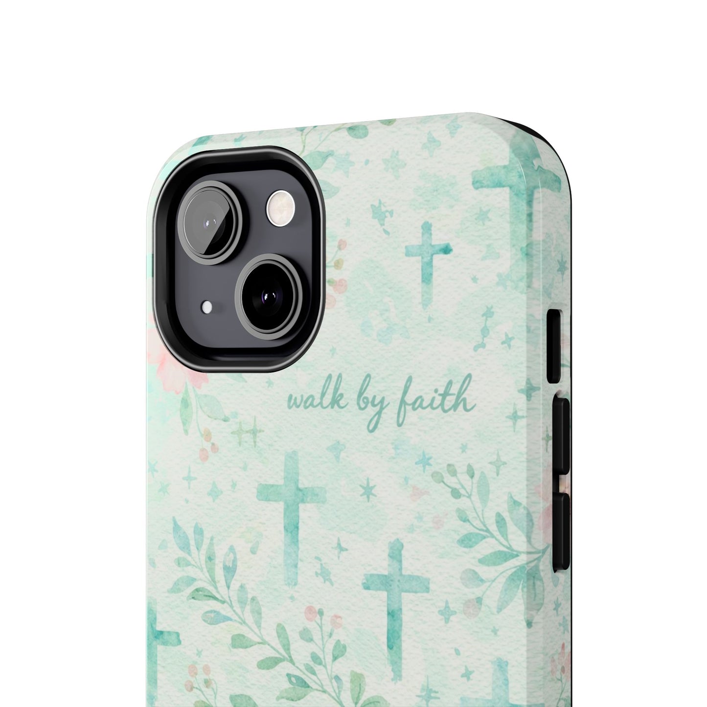 Walk By Faith Phone Case | Christian floral iPhone Case