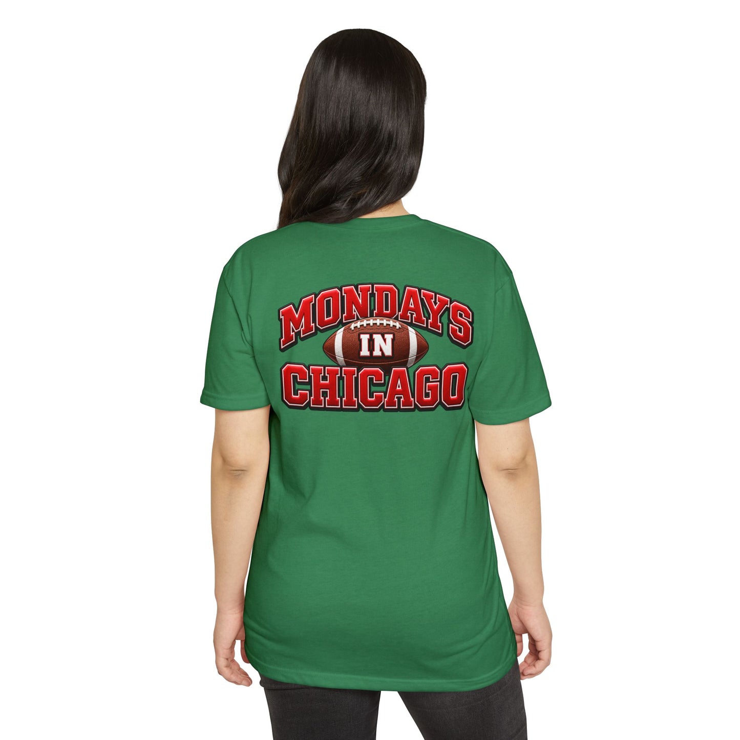 Mondays in Chicago Football T-Shirt