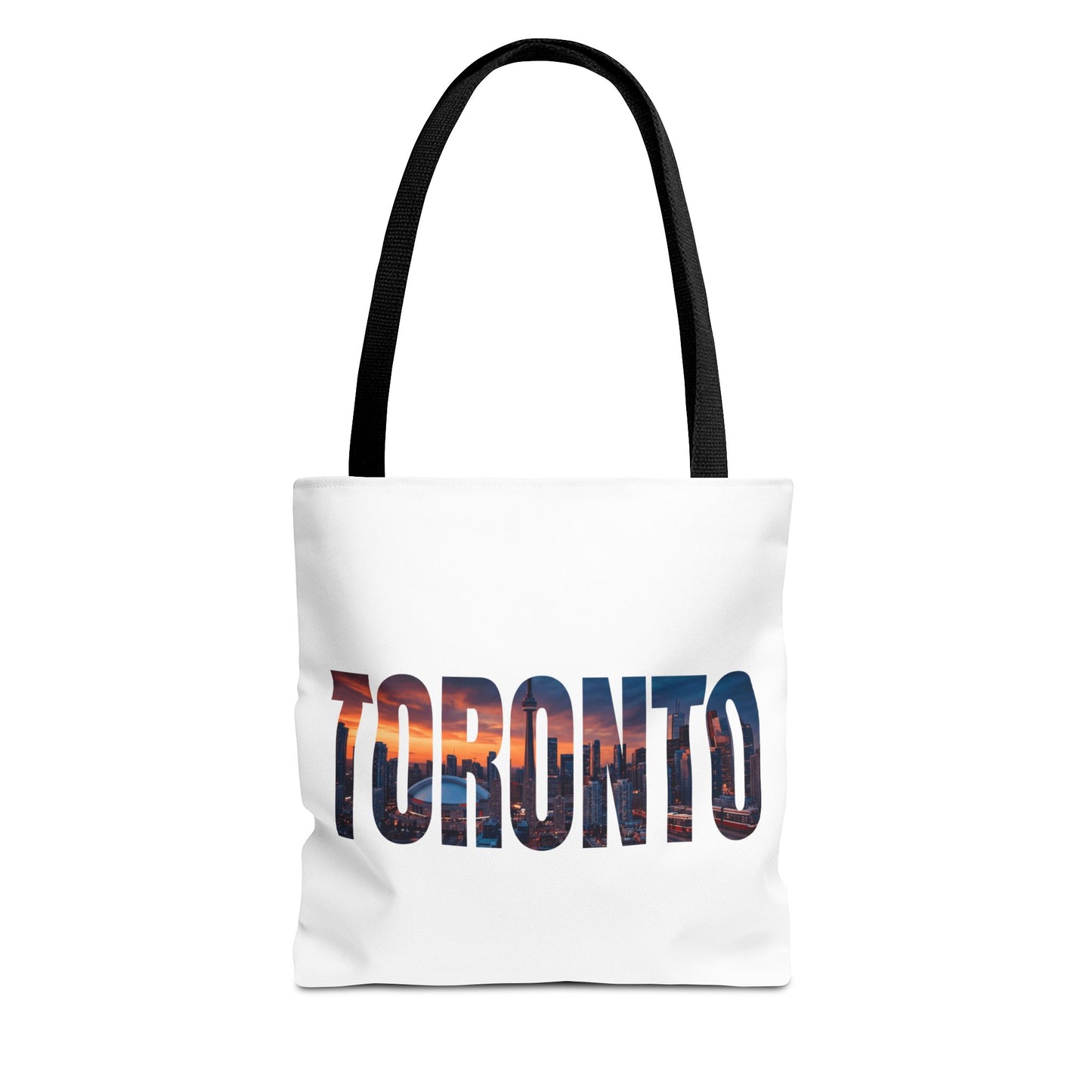 Toronto Skyline Tote Bag — Cityscape Photo Text Tote