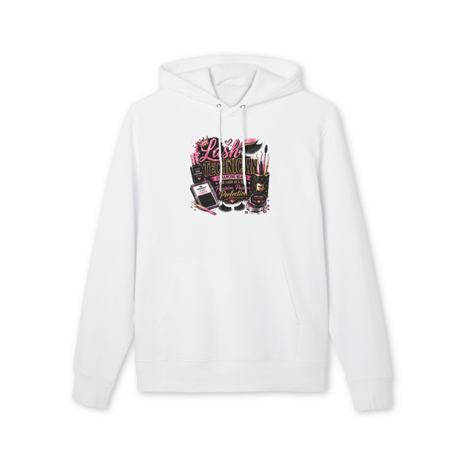 Lash Technician Hoodie — Makeup & Eyelash Artist Graphic Pullover