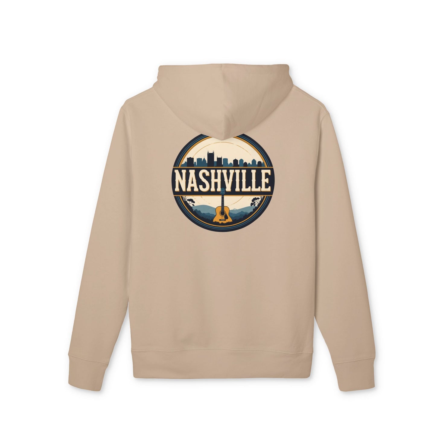 Nashville Guitar Skyline Hoodie - City Music Souvenir