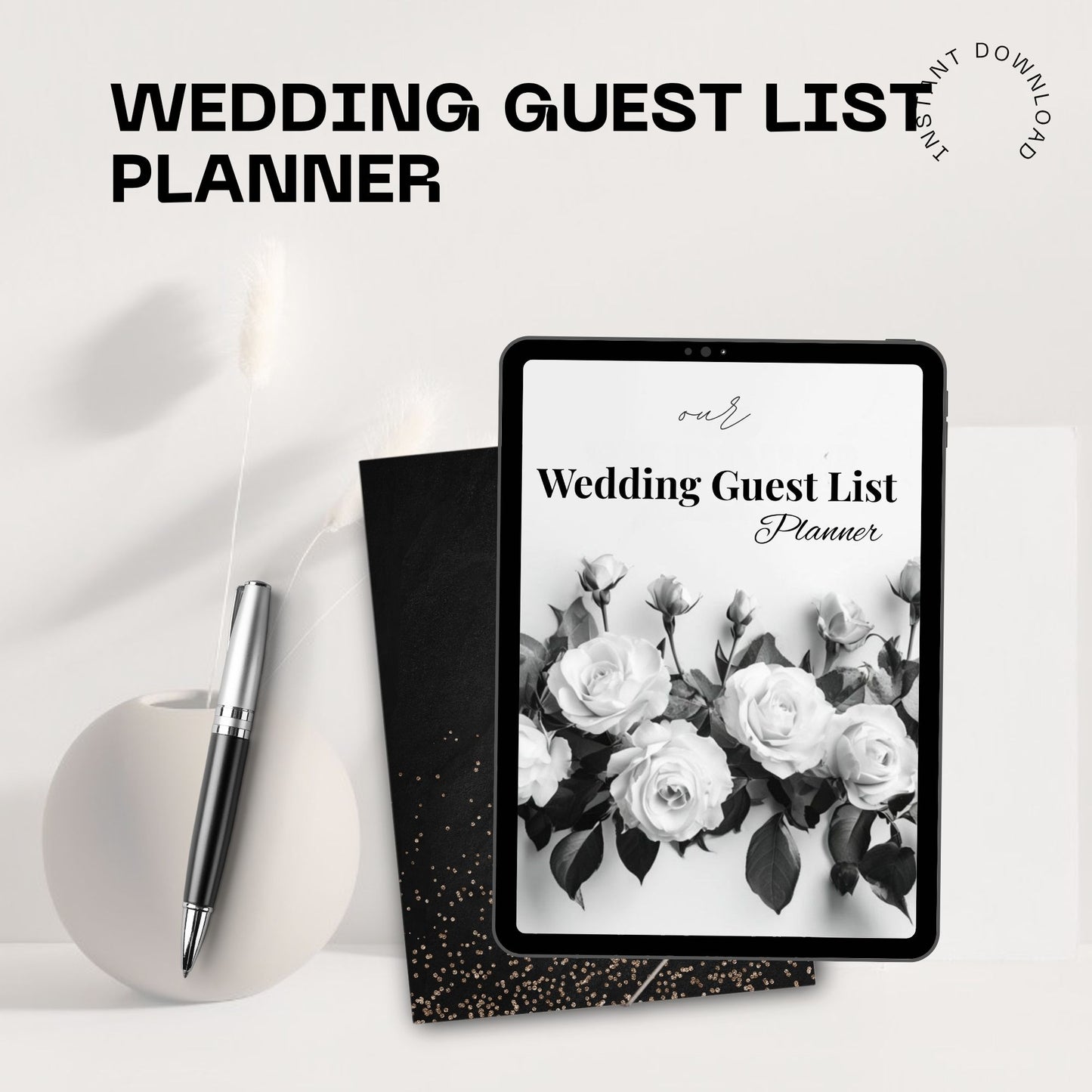 Wedding Guest List Planner Printable | RSVP Tracker | Wedding Guest Organizer | Bridal Planning Sheet | Guest List Template
