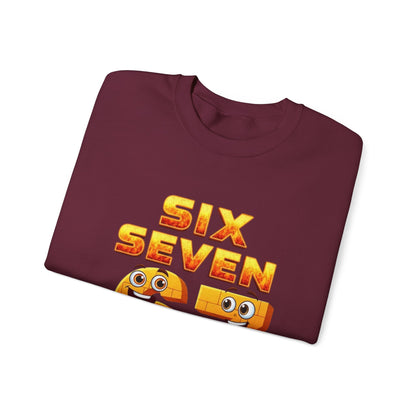 Six Seven 67 Cartoon Graphic Sweatshirt