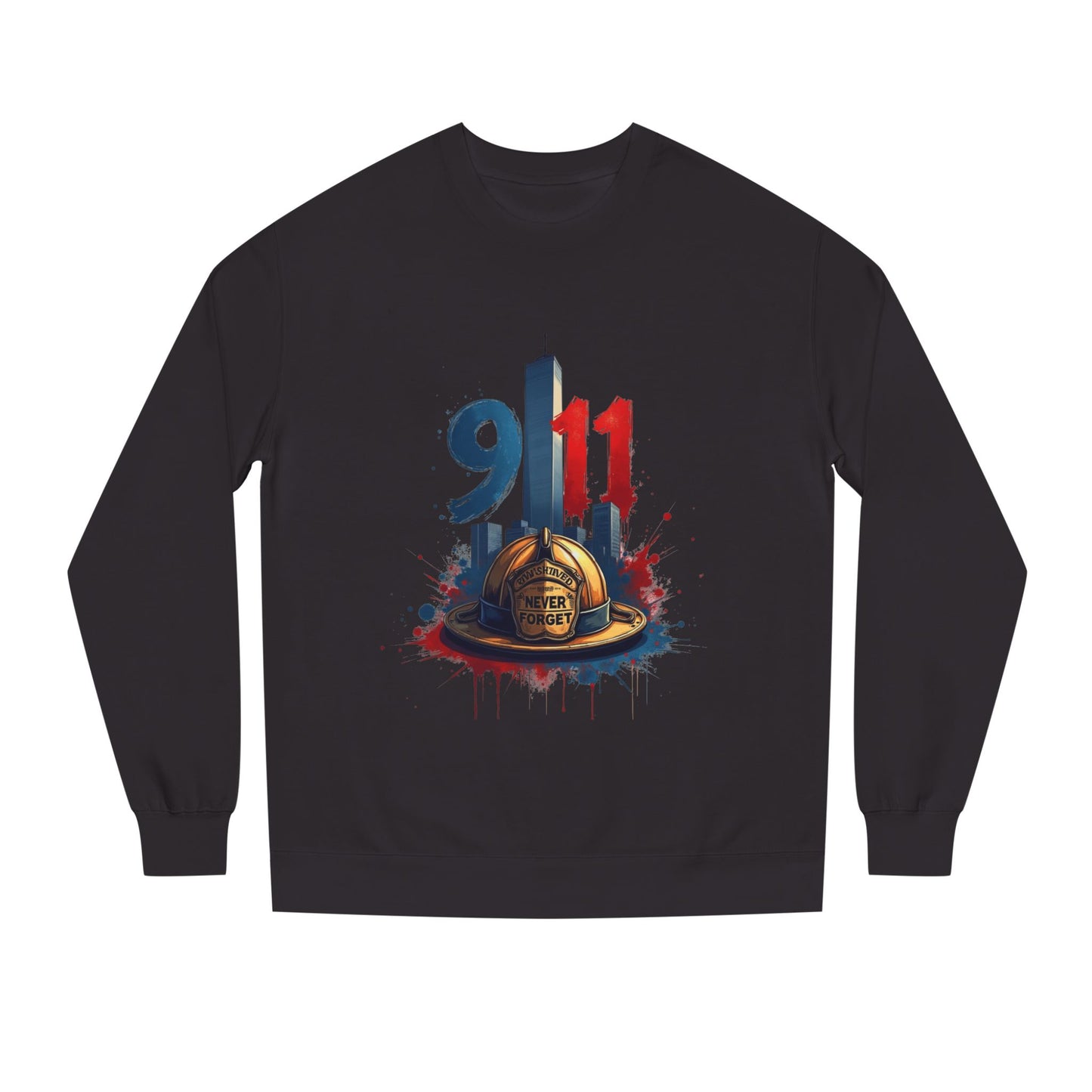 9/11 Memorial Sweatshirt – Firefighter Tribute Crewneck