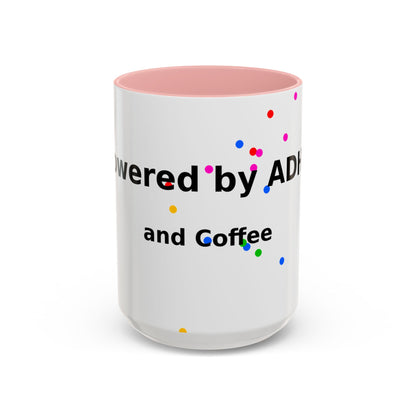 ADHD and Coffee Accent Mug — Funny Neurodivergent Gift (11/15oz)