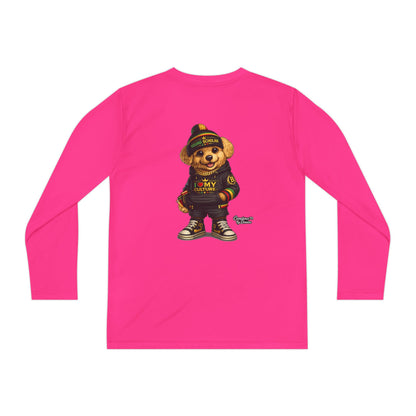 Youth Long Sleeve Tee — Streetwear Teddy Bear Graphic