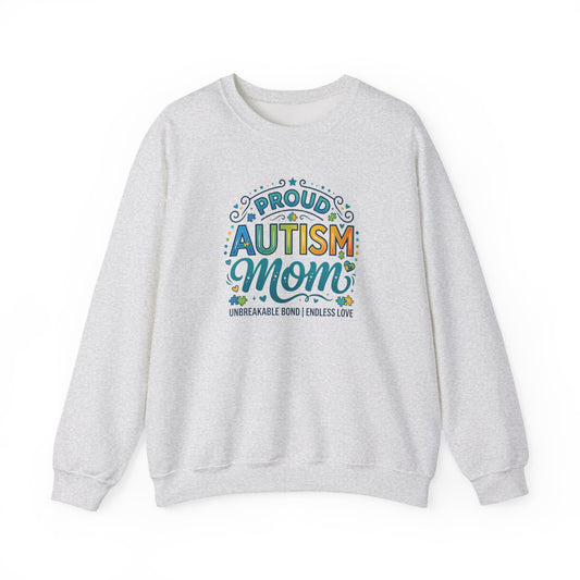 Proud Autism Mom Crewneck Sweatshirt