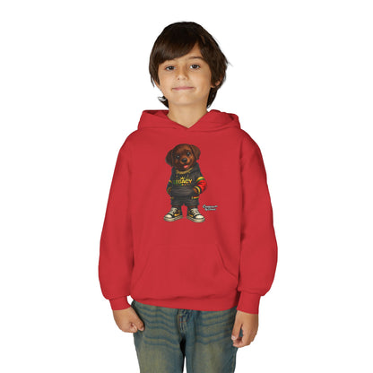 Youth Hoodie — 'Legacy' Streetwear Puppy Graphic Sweatshirt