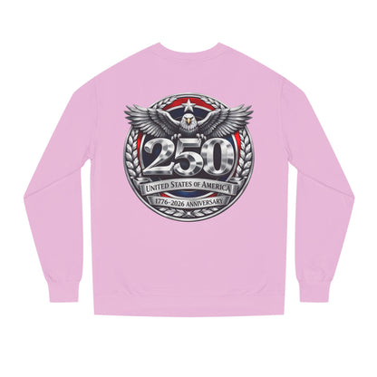 250th USA Anniversary Sweatshirt — Eagle Emblem 1776–2026 Commemorative Crewneck