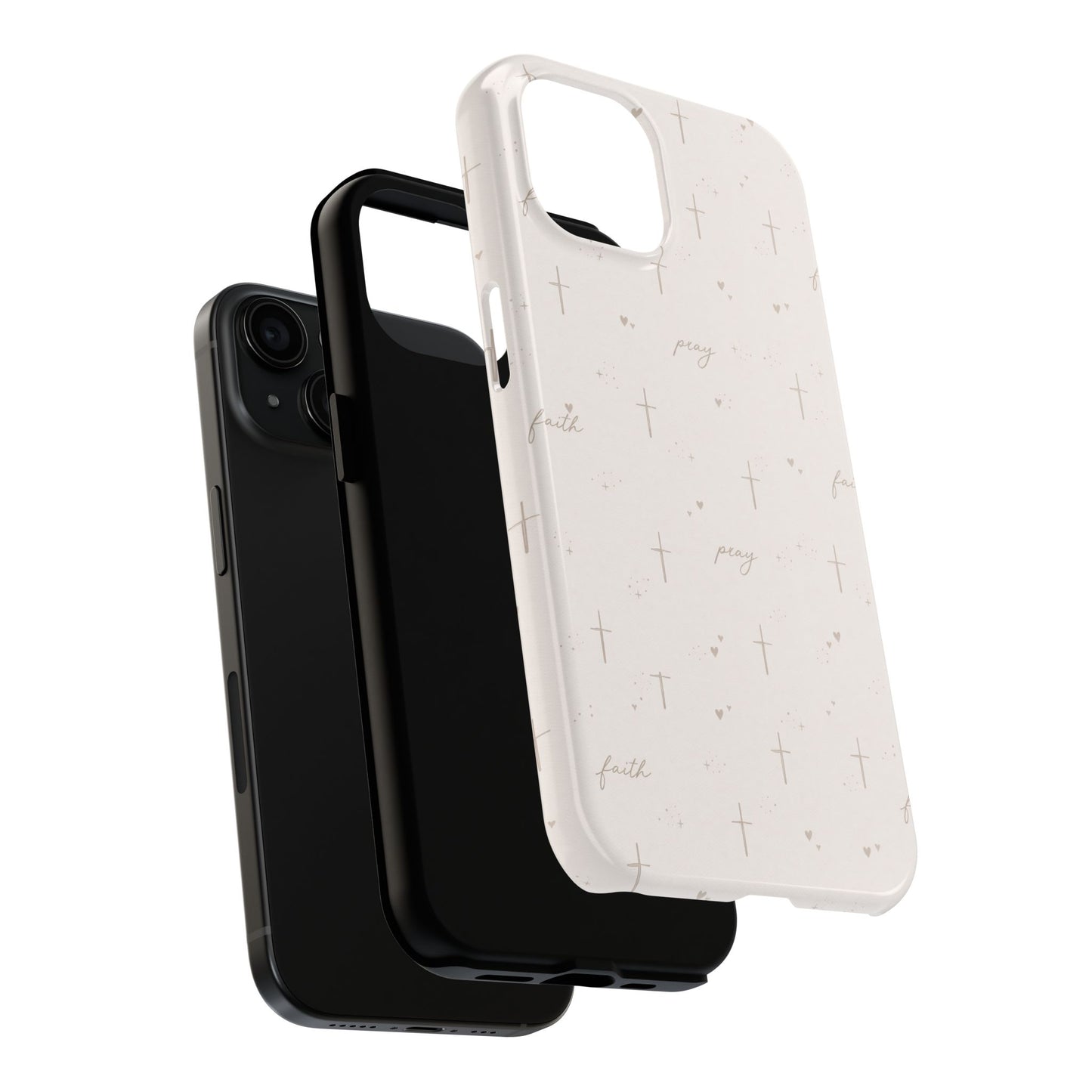 Pray with Faith Phone Case | Christian floral iPhone Case