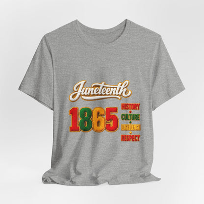 Juneteenth 1865 Tee — History • Culture • Excellence • Respect T-Shirt