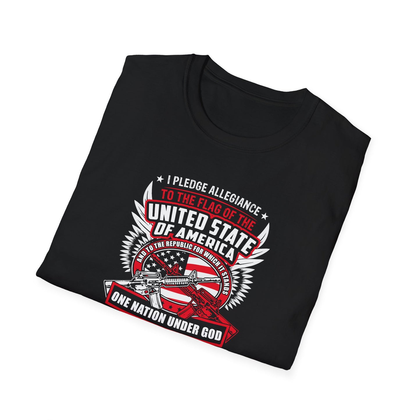 I Pledge Allegiance To the Flag of the of America The Reporlic for Which It Stands One Nation Under God Indivisible  With Liberty and Justice for All T-Shirt