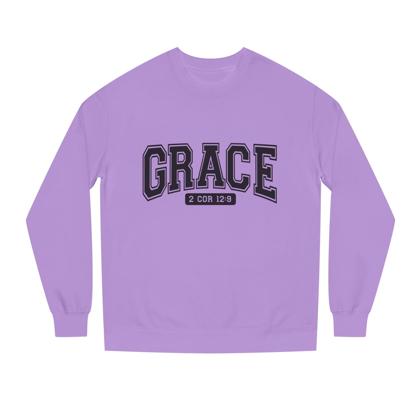 Grace Crewneck Sweatshirt – 'GRACE' 2 Cor 12:9 Christian Pullover