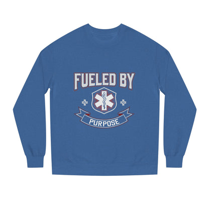 Fueled By Purpose Crewneck Sweatshirt — EMS Star of Life Nurse / Paramedic Gift