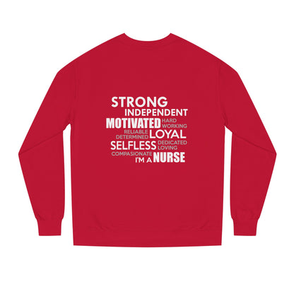 Nurse Word Cloud Sweatshirt — Strong Independent Motivated Loyal Selfless