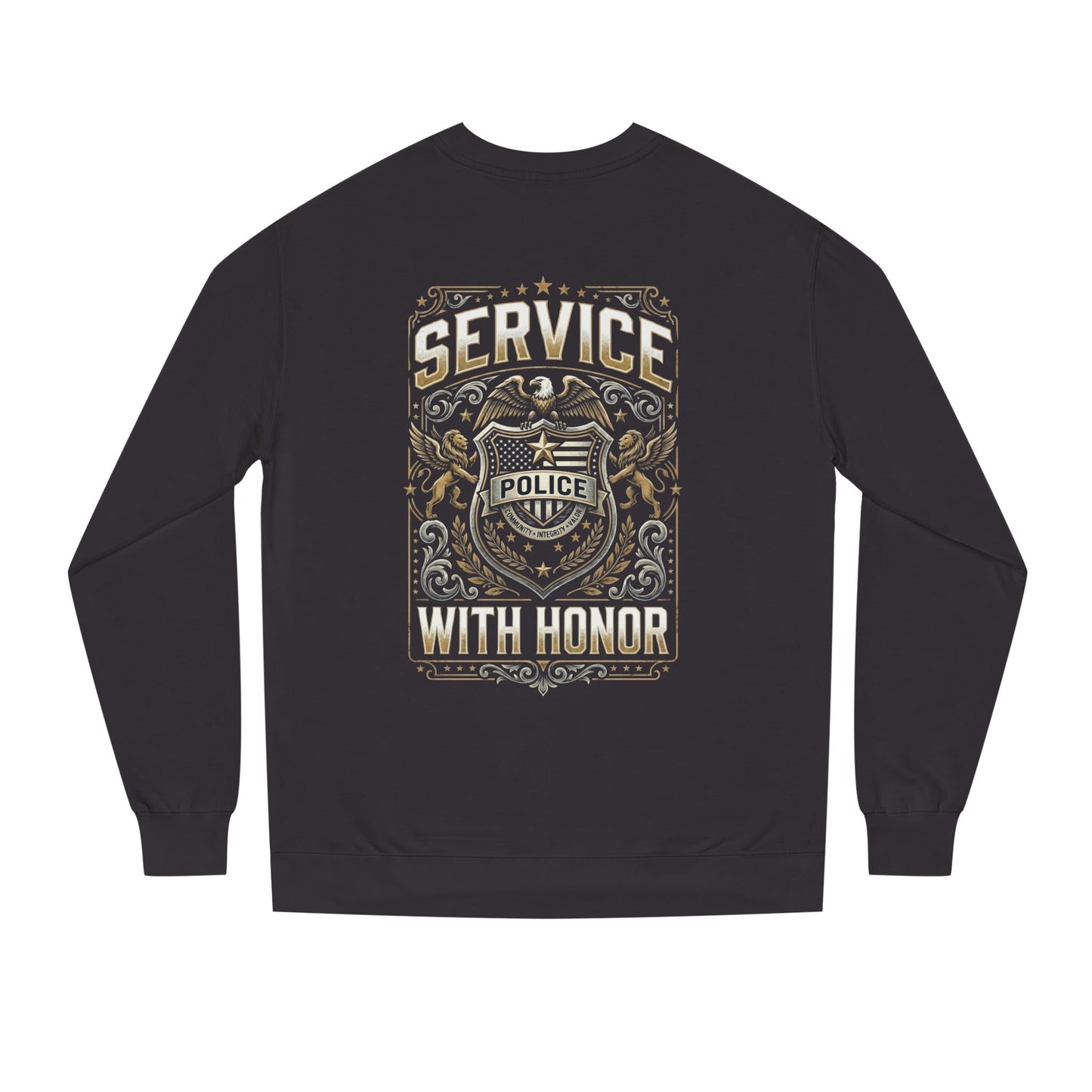 Police 'Service With Honor' Crewneck Sweatshirt