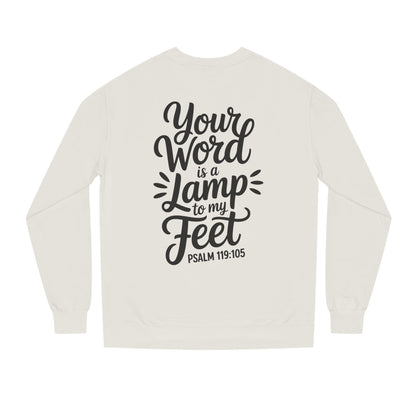 Psalm 119:105 "Your Word Is a Lamp to My Feet" Sweatshirt
