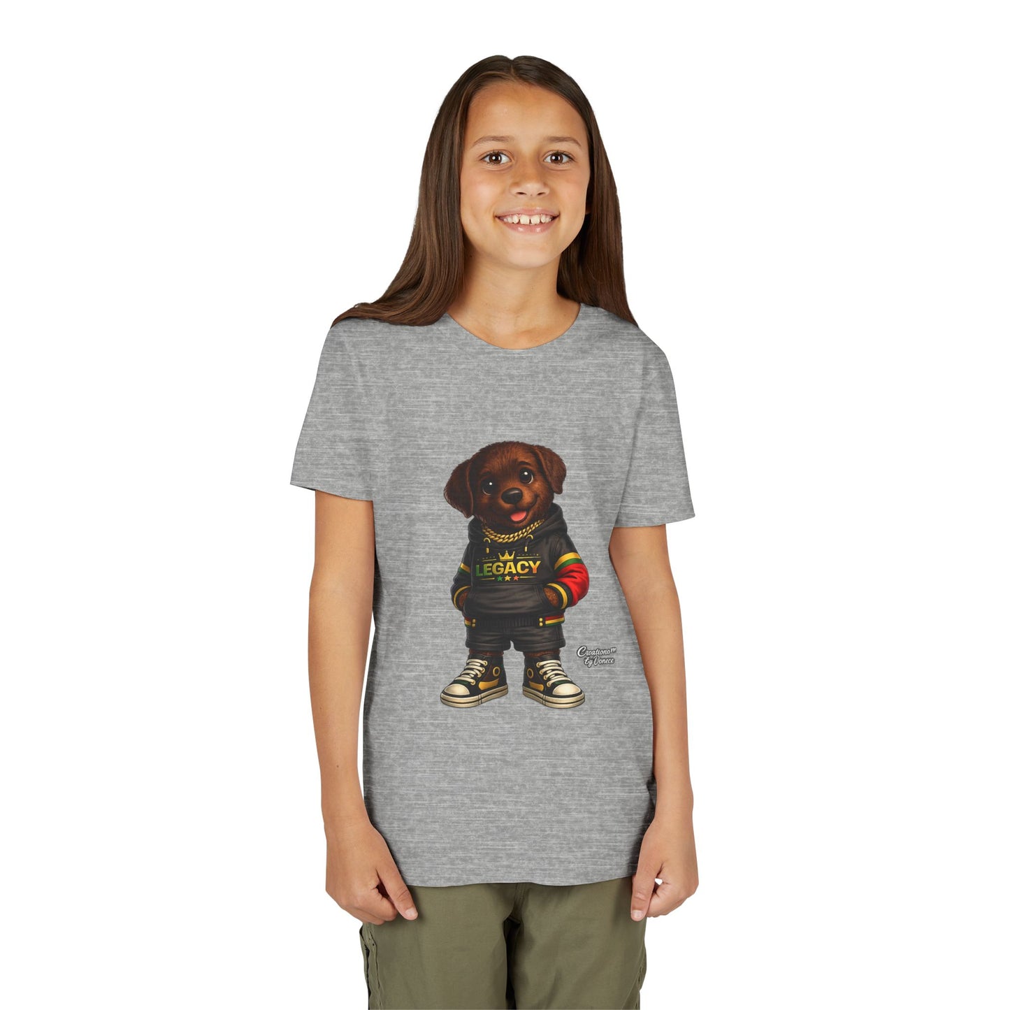 Youth Dog Tee — 'Legacy' Streetwear Puppy Graphic Shirt