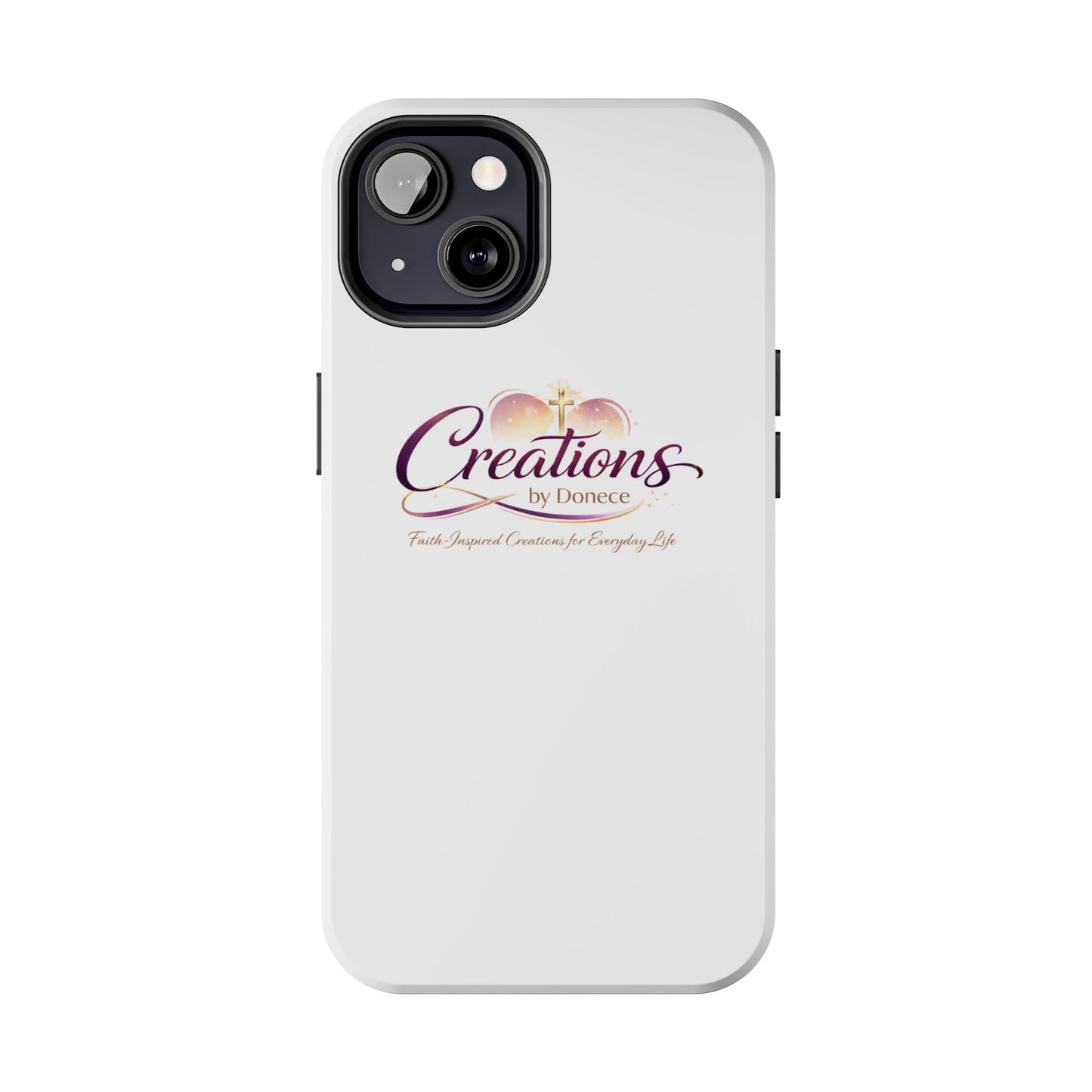 Creations by Donece Soft-Touch Tough Phone Case — Faith-Inspired Logo Protective Cover