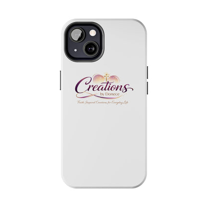 Creations by Donece Soft-Touch Tough Phone Case — Faith-Inspired Logo Protective Cover