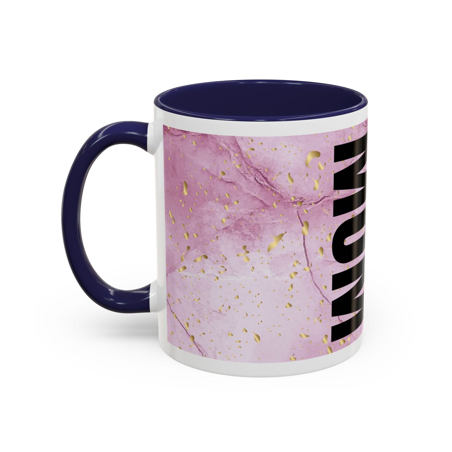 Mom Definition Accent Coffee Mug – Inspirational Pink Marble Mother’s Day Gift (11/15oz)