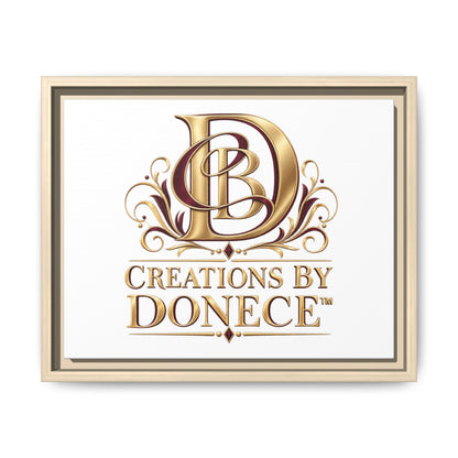 Framed Matte Canvas – Creations By Donece Logo Wall Art