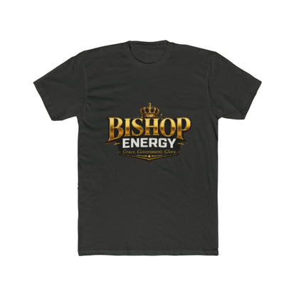 Bishop Energy Graphic Tee — Bold Gold Crown Logo T-Shirt