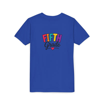Fifth Grade Kids T‑Shirt – Colorful Back-to-School Tee with Heart