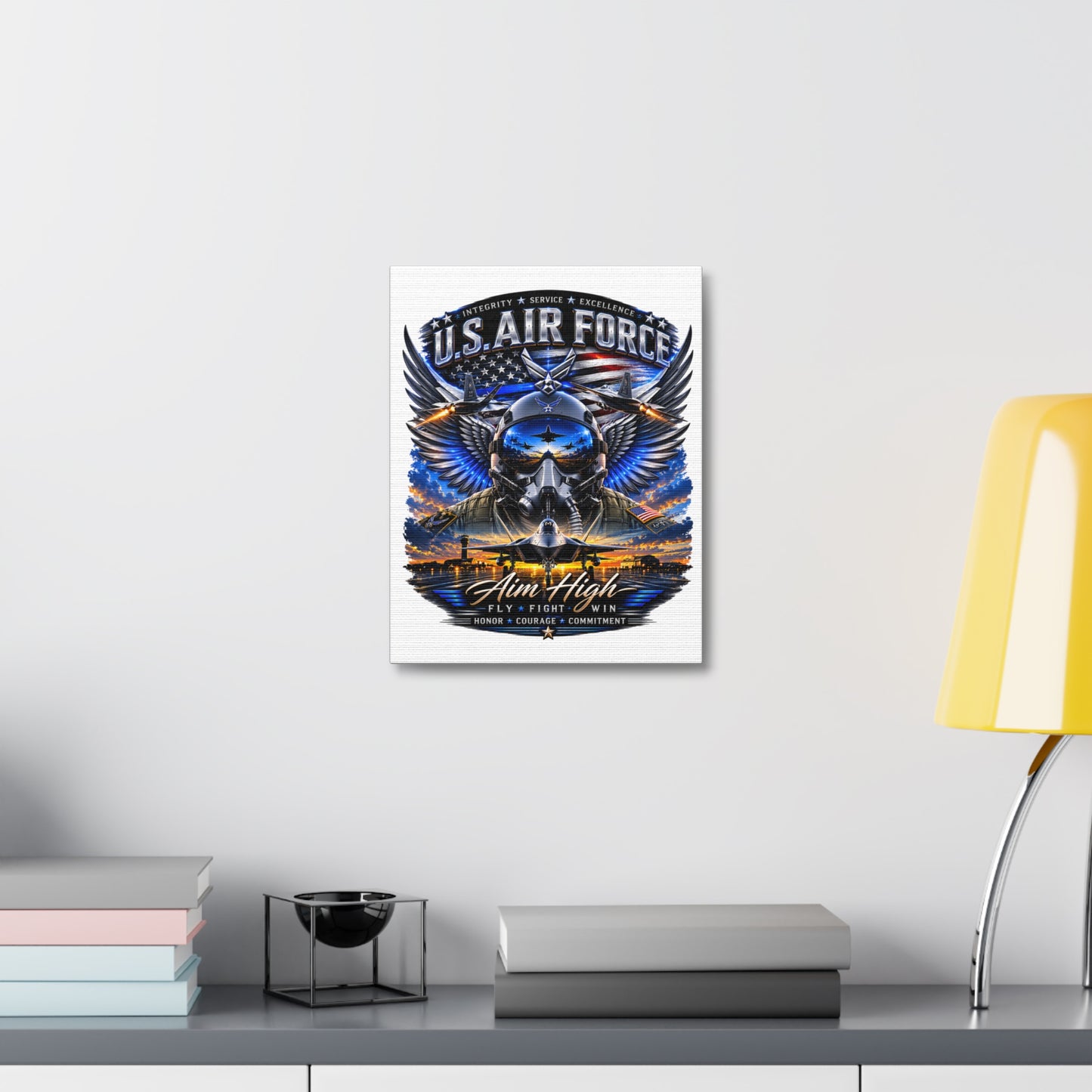 U.S. Air Force 'Aim High' Stretched Canvas - Military Aviation Wall Art