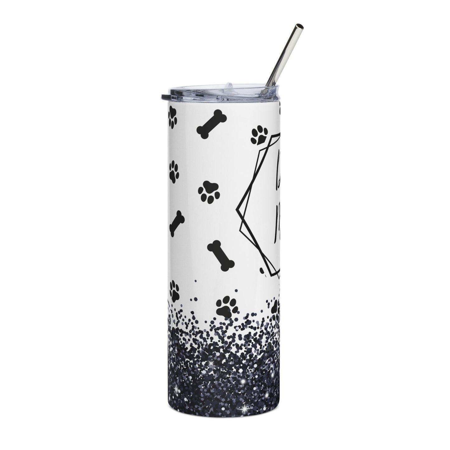 Dog Mom 20oz Stainless Steel Tumbler – Paw Print Travel Cup