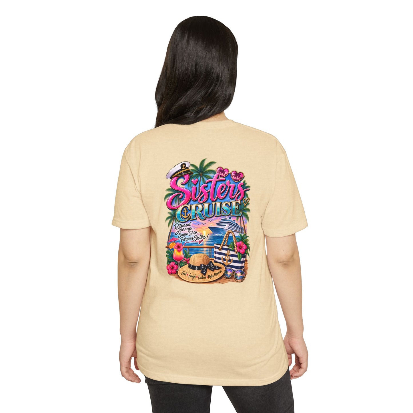 Sisters Cruise T-Shirt — Tropical Vacation Graphic Tee