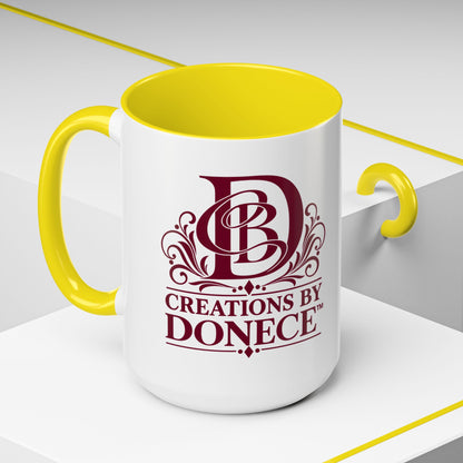 Creations by Donece Logo Accent Coffee Mug (11/15oz)