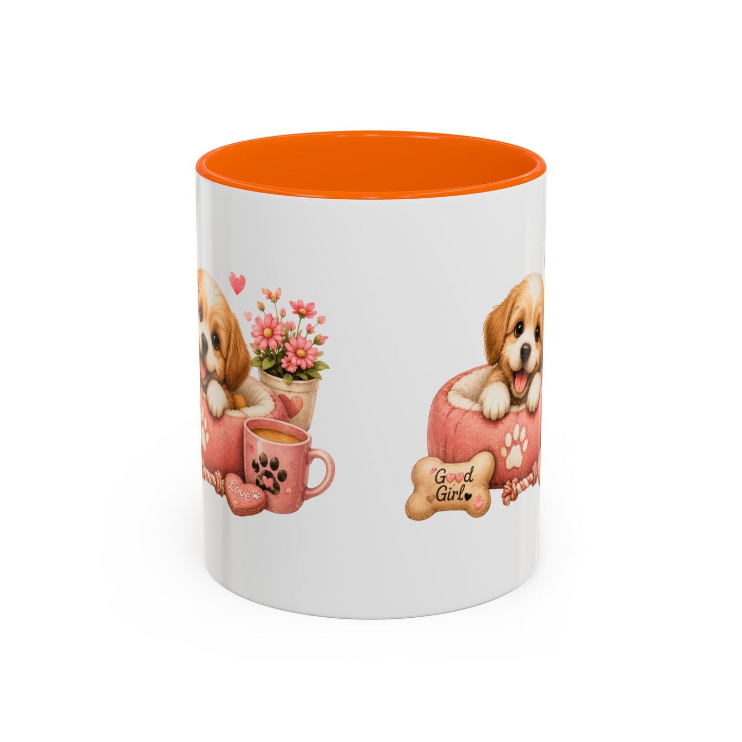 Cute Puppy Coffee Mug — Adorable 'Good Girl' Dog Design, Accent 11/15oz