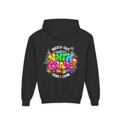 Kids' 4th Grade Hoodie – "Watch Out 4th Grade Here I Come" Colorful Back-to-School Sweatshirt