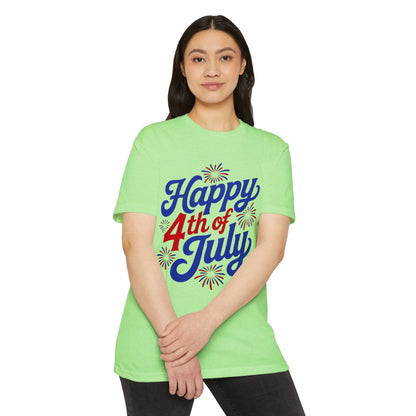 Happy 4th of July T-Shirt — Retro Fireworks Independence Day Tee