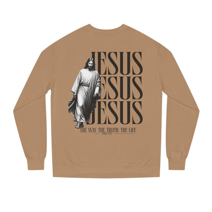 Jesus Crewneck Sweatshirt – The Way The Truth The Life Religious Pullover